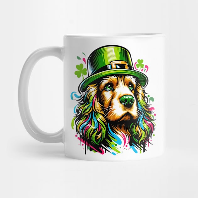 Cocker Spaniel Celebrates Saint Patrick's Day Festively by ArtRUs